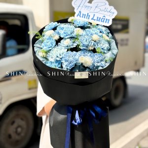 Bó Hoa Cẩm Chương Nhuộm xanh S454