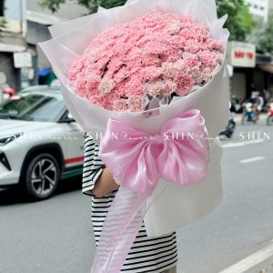 Hoa Bó 99 Cẩm Chướng Hồng S455