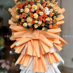 Kệ Hoa Khai Trương Tone Cam K10