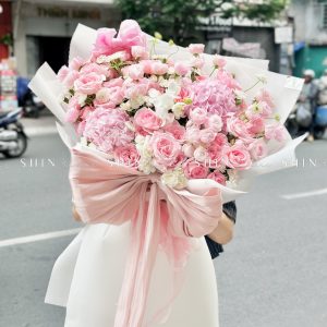 Bó Hoa Mix hồng ngọt ngào S469