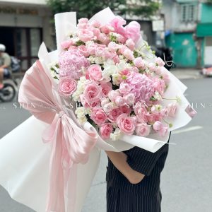 Bó Hoa Mix hồng ngọt ngào S469