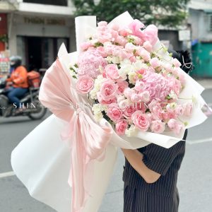 Bó Hoa Mix hồng ngọt ngào S469
