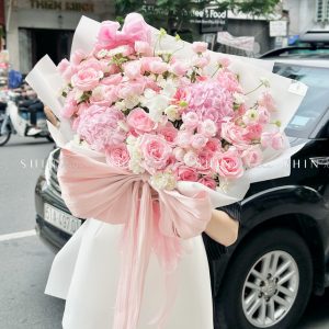 Bó Hoa Mix hồng ngọt ngào S469