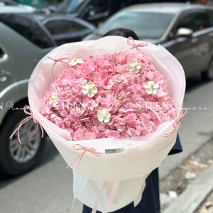 Hoa Bó 5 Cẩm Tú Cầu Hồng Côn Minh S511