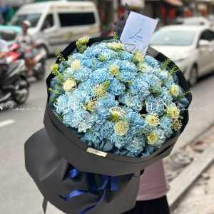 Bó Hoa Cẩm Chương Nhuộm xanh S505