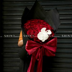 Bó hoa Hồng Đỏ và Nơ S482