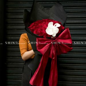 Bó hoa Hồng Đỏ và Nơ S482