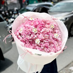 Hoa Bó 5 Cẩm Tú Cầu Hồng Côn Minh S511