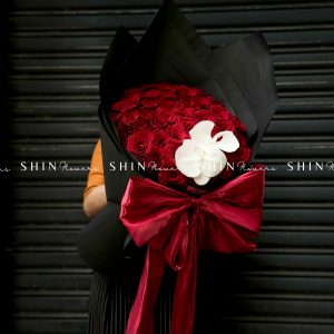 Bó hoa Hồng Đỏ và Nơ S482