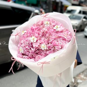 Hoa Bó 5 Cẩm Tú Cầu Hồng Côn Minh S511