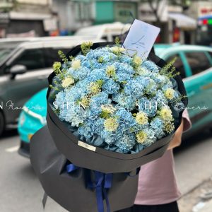 Bó Hoa Cẩm Chương Nhuộm xanh S505