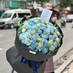 Bó Hoa Cẩm Chương Nhuộm xanh S505