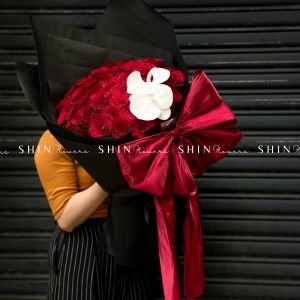 Bó hoa Hồng Đỏ và Nơ S482