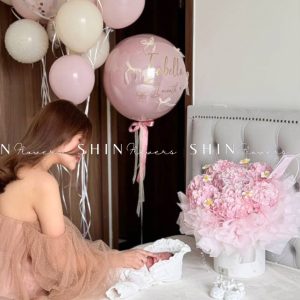 Hộp hoa 7 Cẩm Tú Cầu Hồng H116