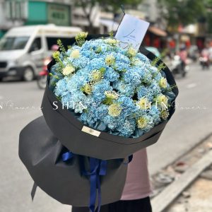 Bó Hoa Cẩm Chương Nhuộm xanh S505