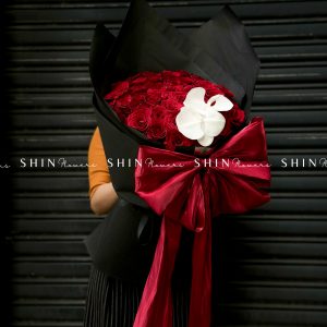 Bó hoa Hồng Đỏ và Nơ S482