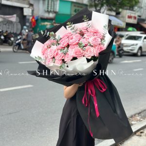 Bó Hoa 25 hồng Ohara Hồng S509