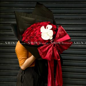 Bó hoa Hồng Đỏ và Nơ S482