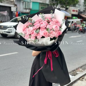 Bó Hoa 25 hồng Ohara Hồng S509