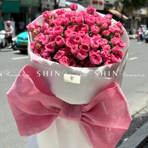 Bó Hoa Hồng Chùm Sophie và nơ S520