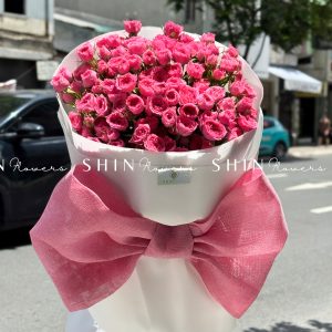 Bó Hoa Hồng Chùm Sophie và nơ S520