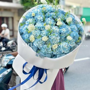 Bó Hoa Cẩm Chương Nhuộm xanh Size M S512