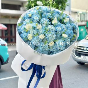 Bó Hoa Cẩm Chương Nhuộm xanh Size M S512