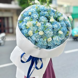 Bó Hoa Cẩm Chương Nhuộm xanh Size M S512