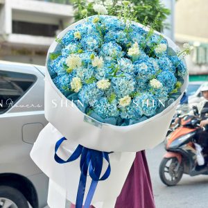 Bó Hoa Cẩm Chương Nhuộm xanh Size M S512