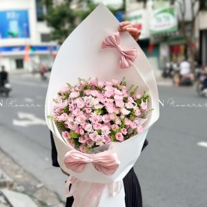 Bó Hoa Hồng Chùm Điền Mật S526