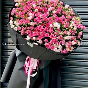 Bó Hoa Hồng Chùm Sophie Mix hồng Chùm Chiết Xạ S521