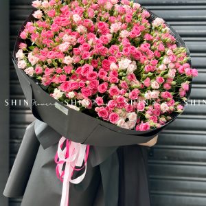 Bó Hoa Hồng Chùm Sophie Mix hồng Chùm Chiết Xạ S521