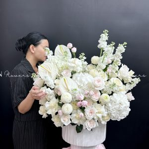 Chậu hoa Thiết Kế Chúc Mừng H121