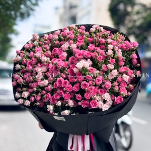 Bó Hoa Hồng Chùm Sophie Mix hồng Chùm Chiết Xạ S521