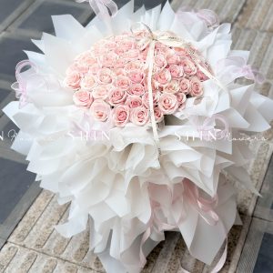 Bó Hoa 66 bông hoa hồng dâu ngọt ngào S527