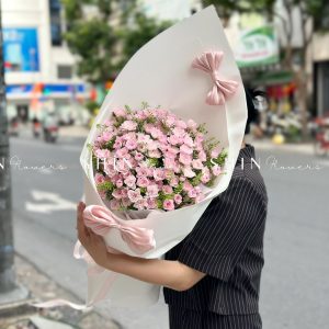 Bó Hoa Hồng Chùm Điền Mật S526