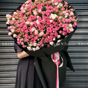 Bó Hoa Hồng Chùm Sophie Mix hồng Chùm Chiết Xạ S521