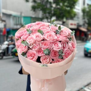Bó Hoa 30 hồng Ohara Hồng S535
