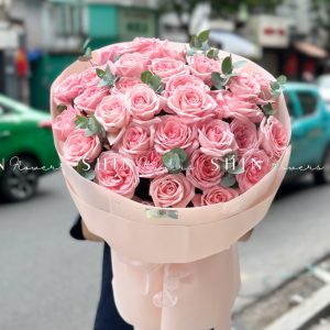 Bó Hoa 30 hồng Ohara Hồng S535