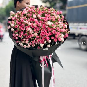 Bó Hoa Hồng Chùm Sophie Mix hồng Chùm Chiết Xạ S521