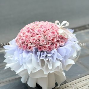 Bó Hoa 100 hoa hồng Ohara Hồng S559