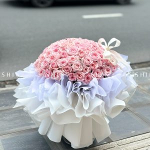 Bó Hoa 100 hoa hồng Ohara Hồng S559