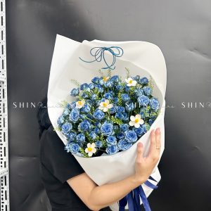 Bó Hoa Hồng Xanh Dương S542