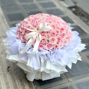 Bó Hoa 100 hoa hồng Ohara Hồng S559