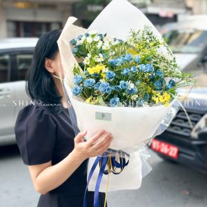 Bó Hoa Hồng Xanh Dương S543