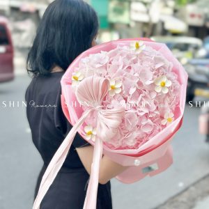 Hoa Bó 3 Cẩm Tú Cầu Hồng S560