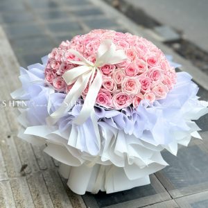 Bó Hoa 100 hoa hồng Ohara Hồng S559