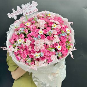 Bó Hoa Hồng Chùm Sophie Siêu To S541