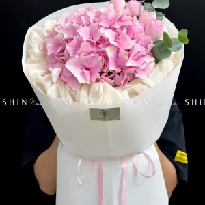 Hoa Bó 1 Cẩm Tú Cầu Hồng S561