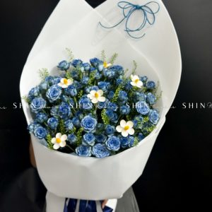 Bó Hoa Hồng Xanh Dương S542